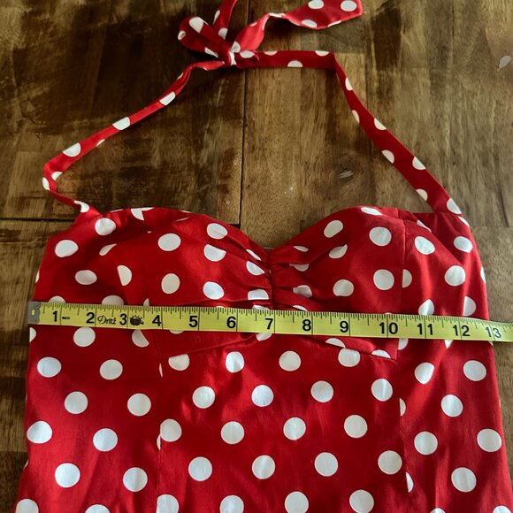 Vintage Betsey Johnson Halter Neck Polka Dot Dress - Picture 6 of 10